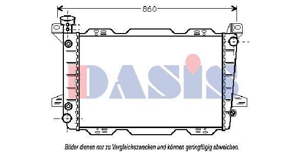 AKS DASIS 090055N - Kühler, Motorkühlung