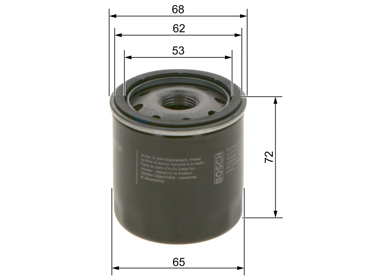 BOSCH 0 986 452 028 - Ölfilter