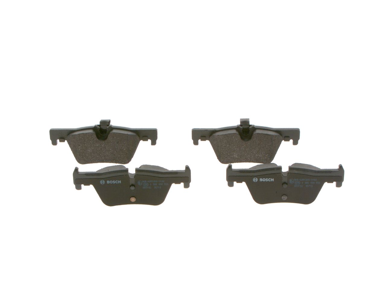 BOSCH 0 986 494 554 - Bremsbelagsatz, Scheibenbremse