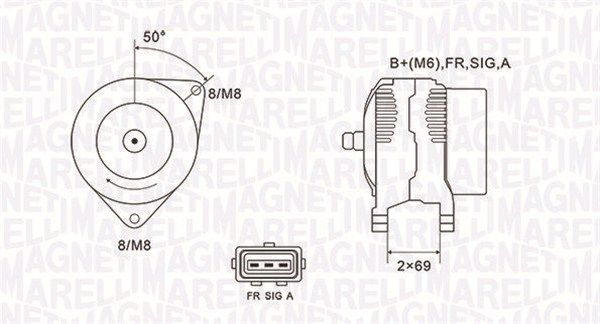 MAGNETI MARELLI 063731857010 - Generator