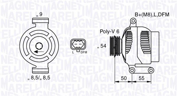 MAGNETI MARELLI 063377425010 - Generator