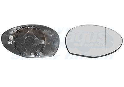 VAN WEZEL 0147838 - Spiegelglas, Außenspiegel