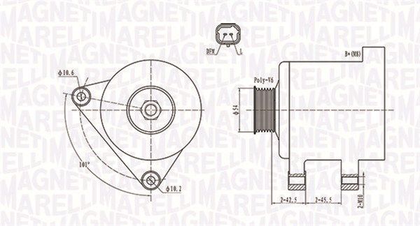 MAGNETI MARELLI 063731674010 - Generator