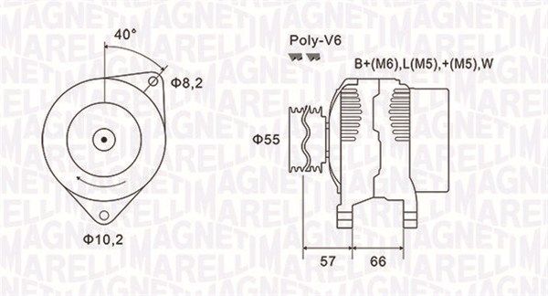 MAGNETI MARELLI 063731036010 - Generator