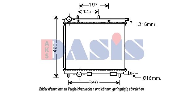 AKS DASIS 060056N - Kühler, Motorkühlung