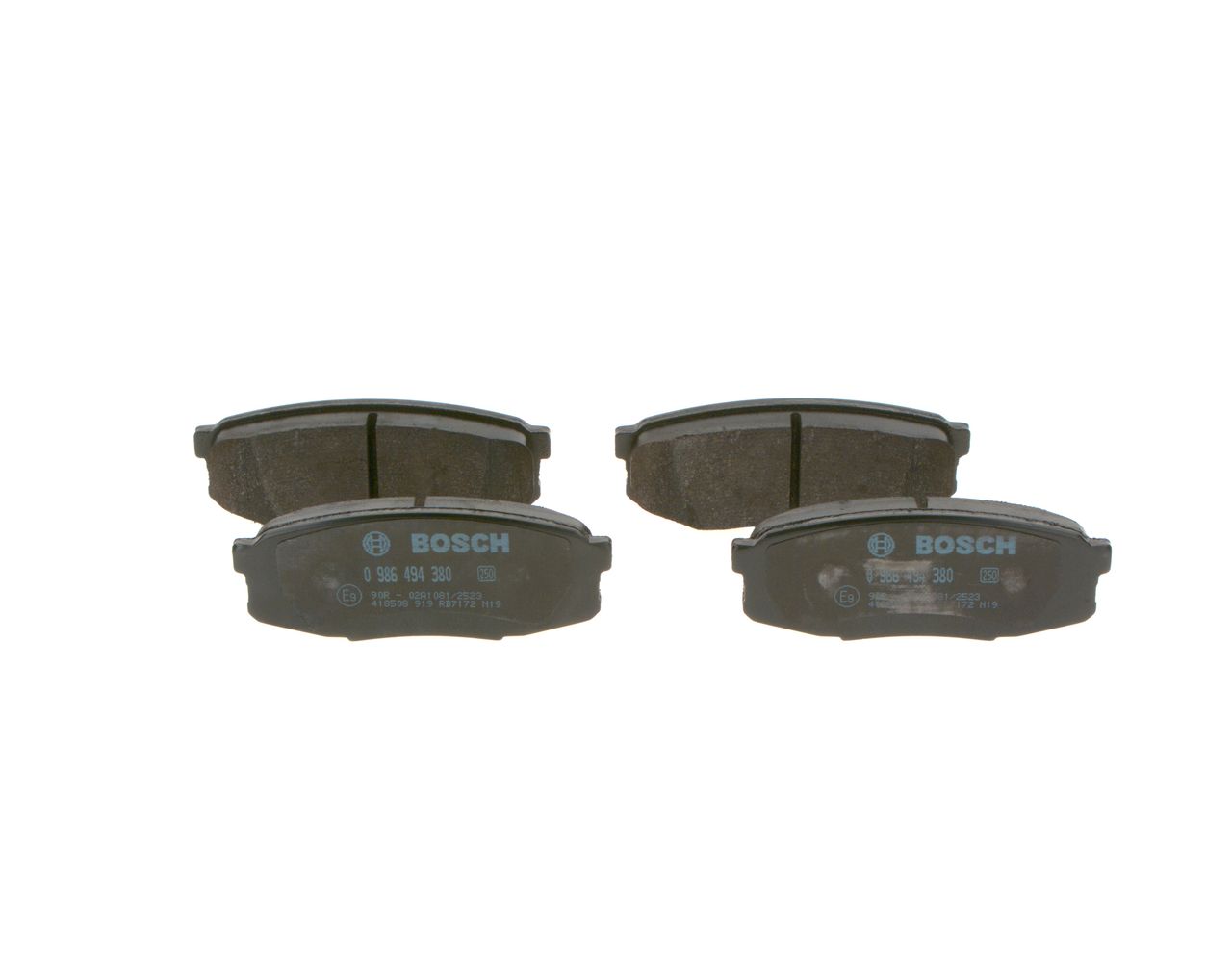 BOSCH 0 986 494 380 - Bremsbelagsatz, Scheibenbremse