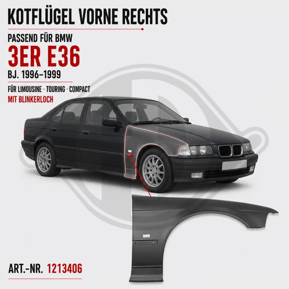 DIEDERICHS 1213406 - Kotflügel