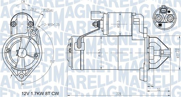 MAGNETI MARELLI 063721365010 - Starter
