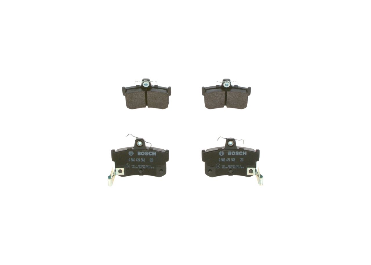 BOSCH 0 986 424 568 - Bremsbelagsatz, Scheibenbremse