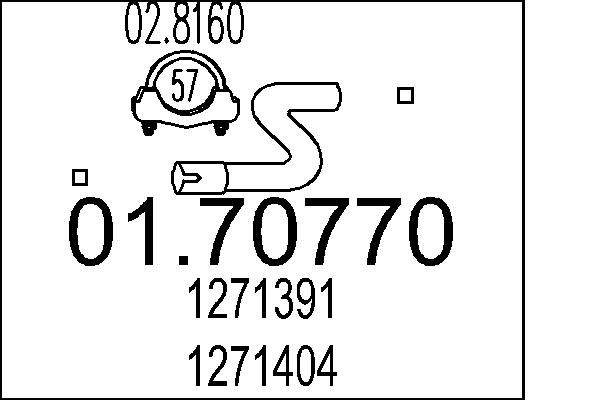 MTS 01.70770 - Abgasrohr