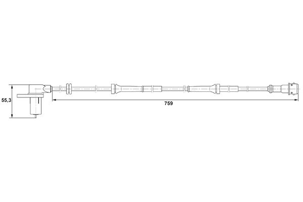 BOSCH 0 265 006 225 - Sensor, Raddrehzahl