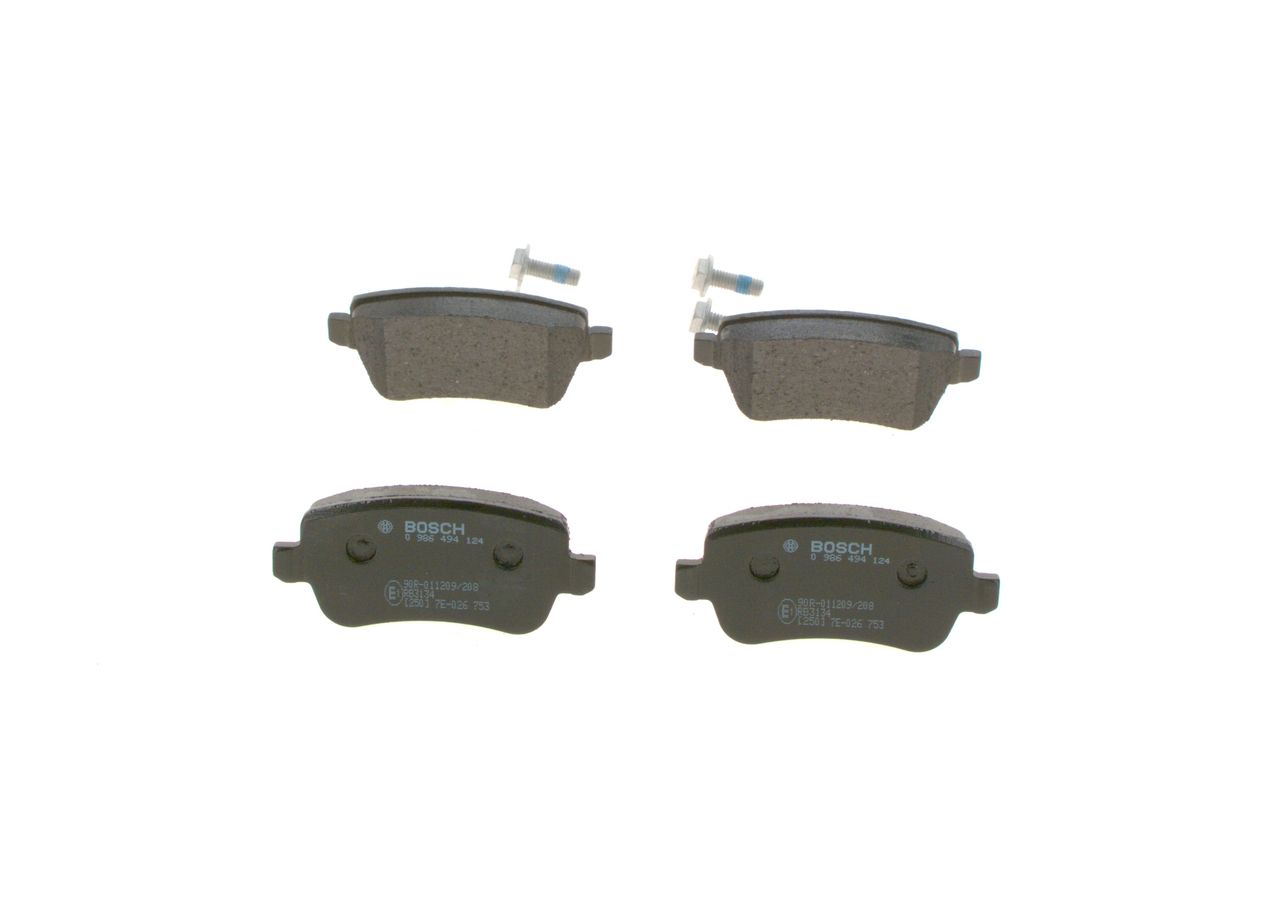 BOSCH 0 986 494 124 - Bremsbelagsatz, Scheibenbremse