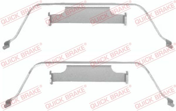 QUICK BRAKE 109-1638 - Zubehörsatz, Scheibenbremsbelag