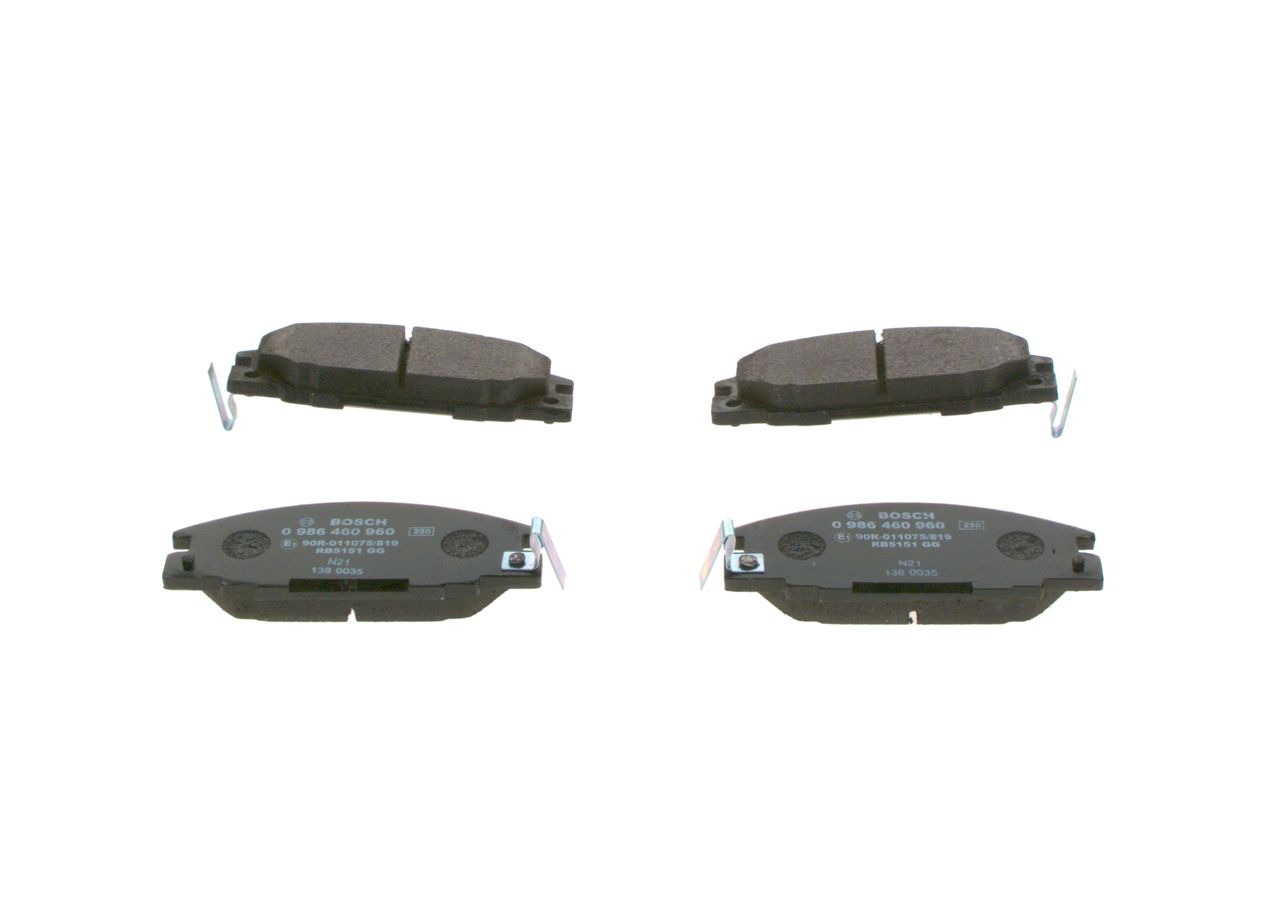 BOSCH 0 986 460 960 - Bremsbelagsatz, Scheibenbremse