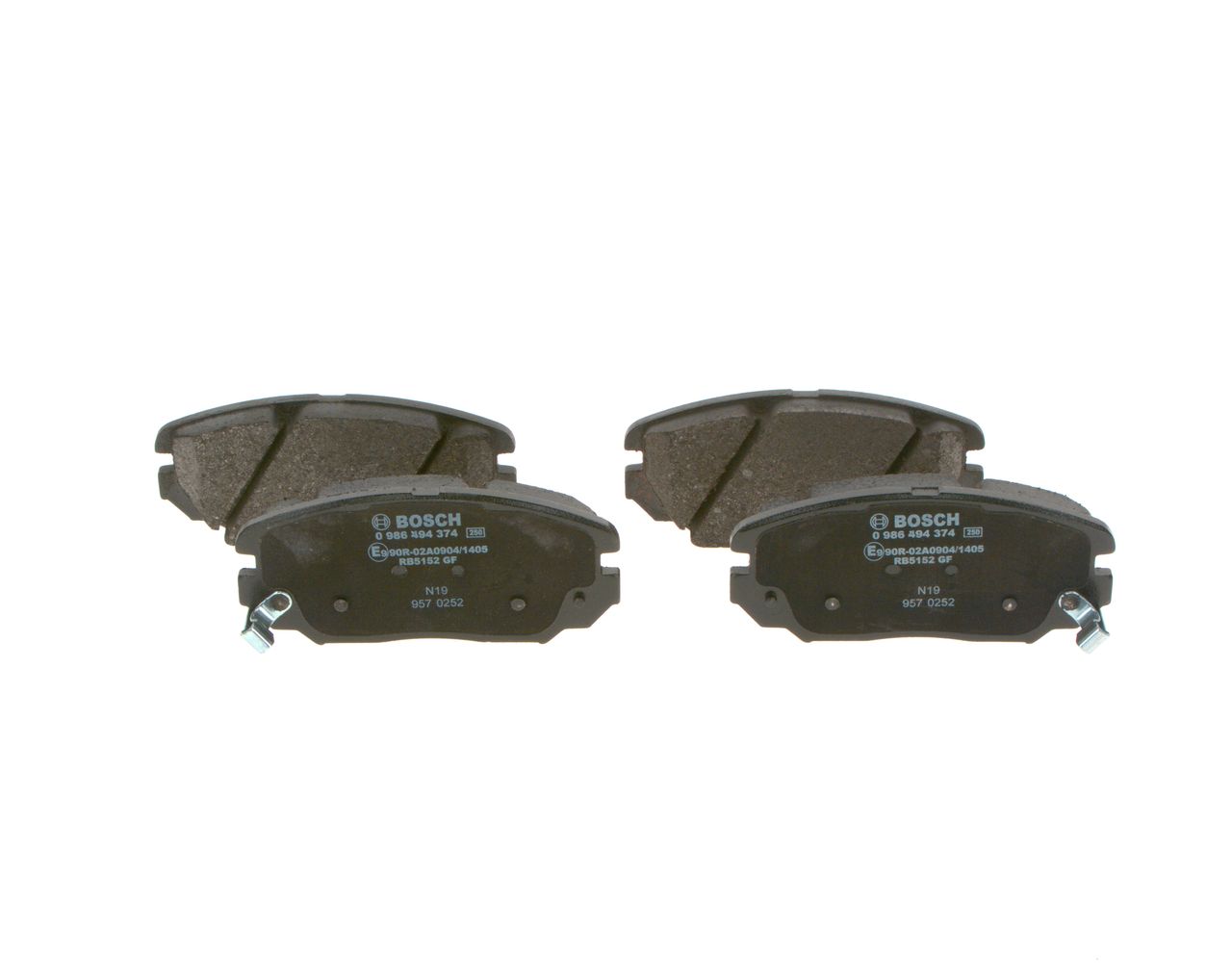 BOSCH 0 986 494 374 - Bremsbelagsatz, Scheibenbremse