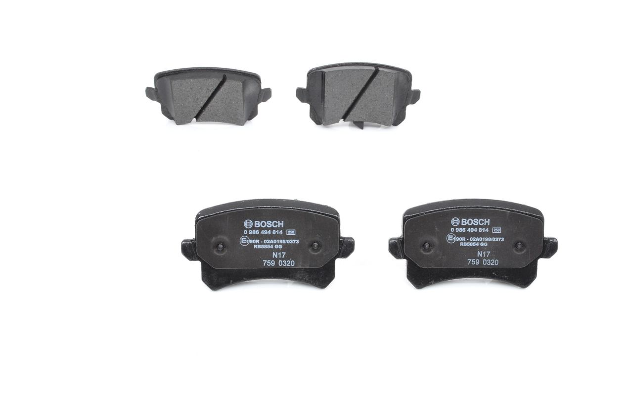BOSCH 0 986 494 814 - Bremsbelagsatz, Scheibenbremse