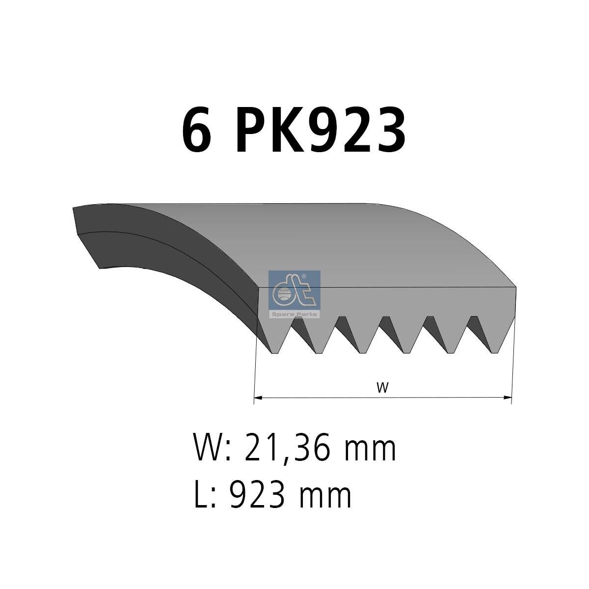 DT Spare Parts 11.12079 - Keilrippenriemen