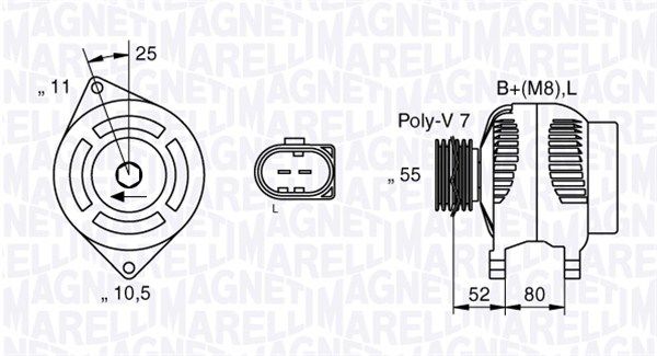 MAGNETI MARELLI 063535250200 - Generator