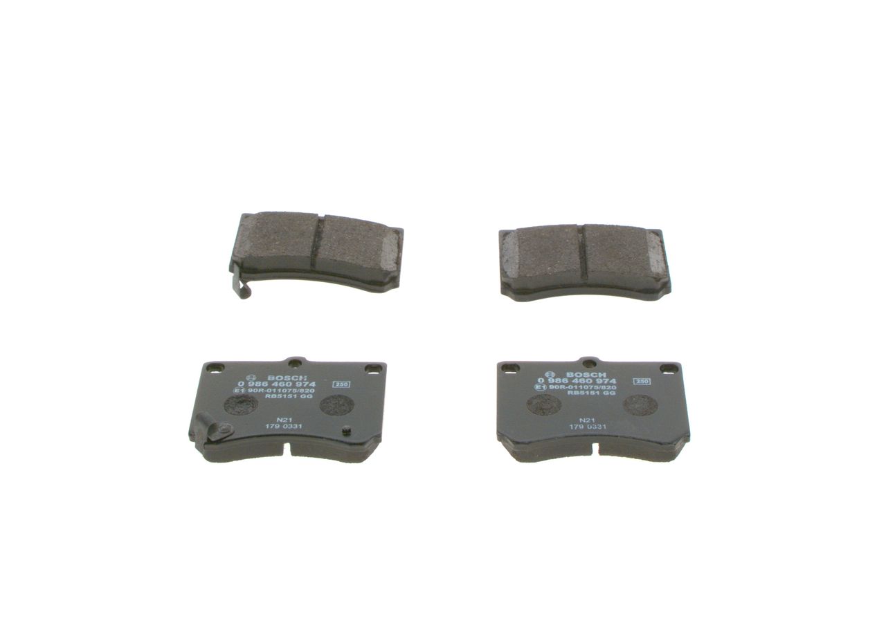 BOSCH 0 986 460 974 - Bremsbelagsatz, Scheibenbremse