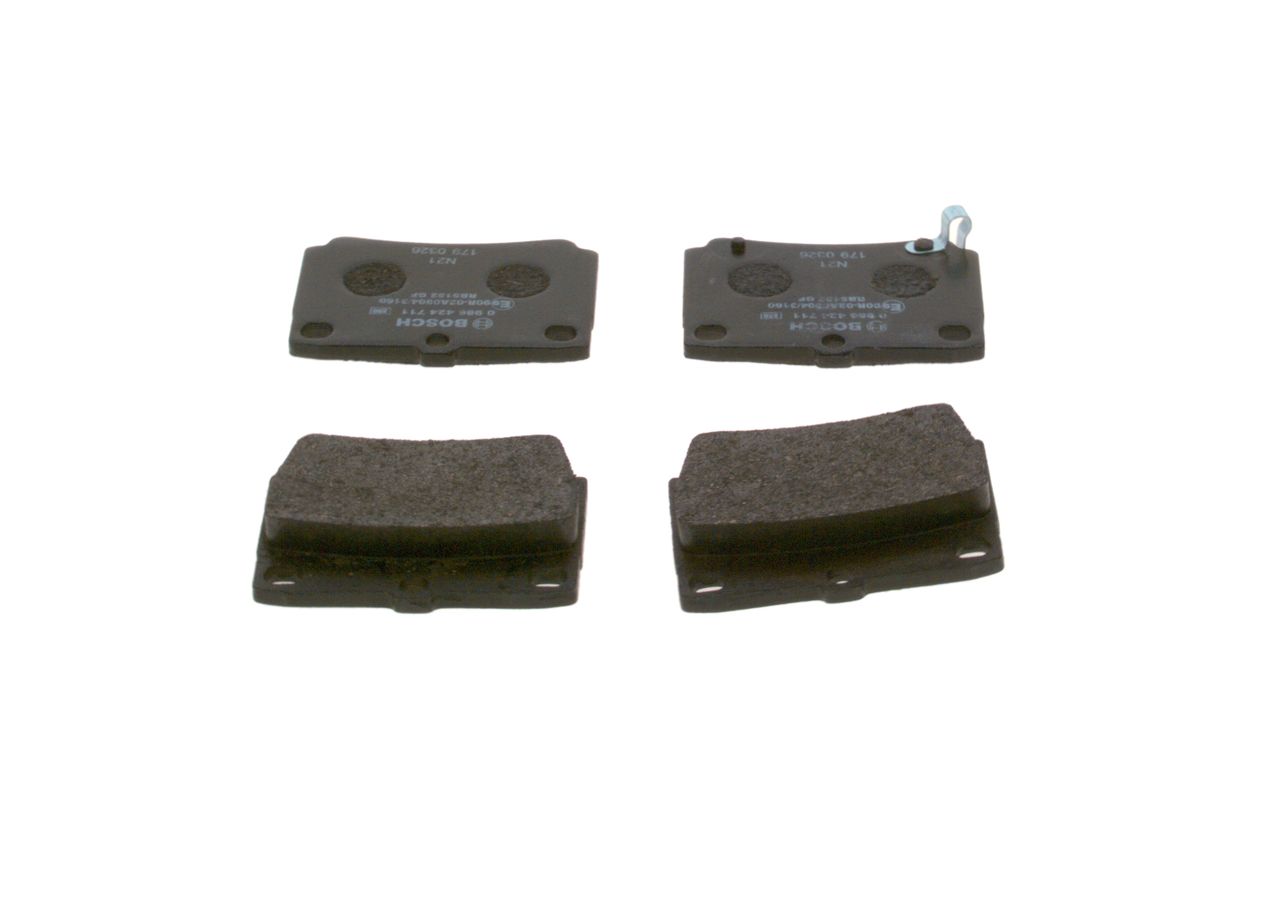 BOSCH 0 986 424 711 - Bremsbelagsatz, Scheibenbremse