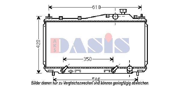 AKS DASIS 100069N - Kühler, Motorkühlung