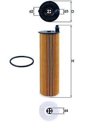 KNECHT OX 823/6D - Ölfilter
