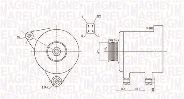 MAGNETI MARELLI 063731605010 - Generator