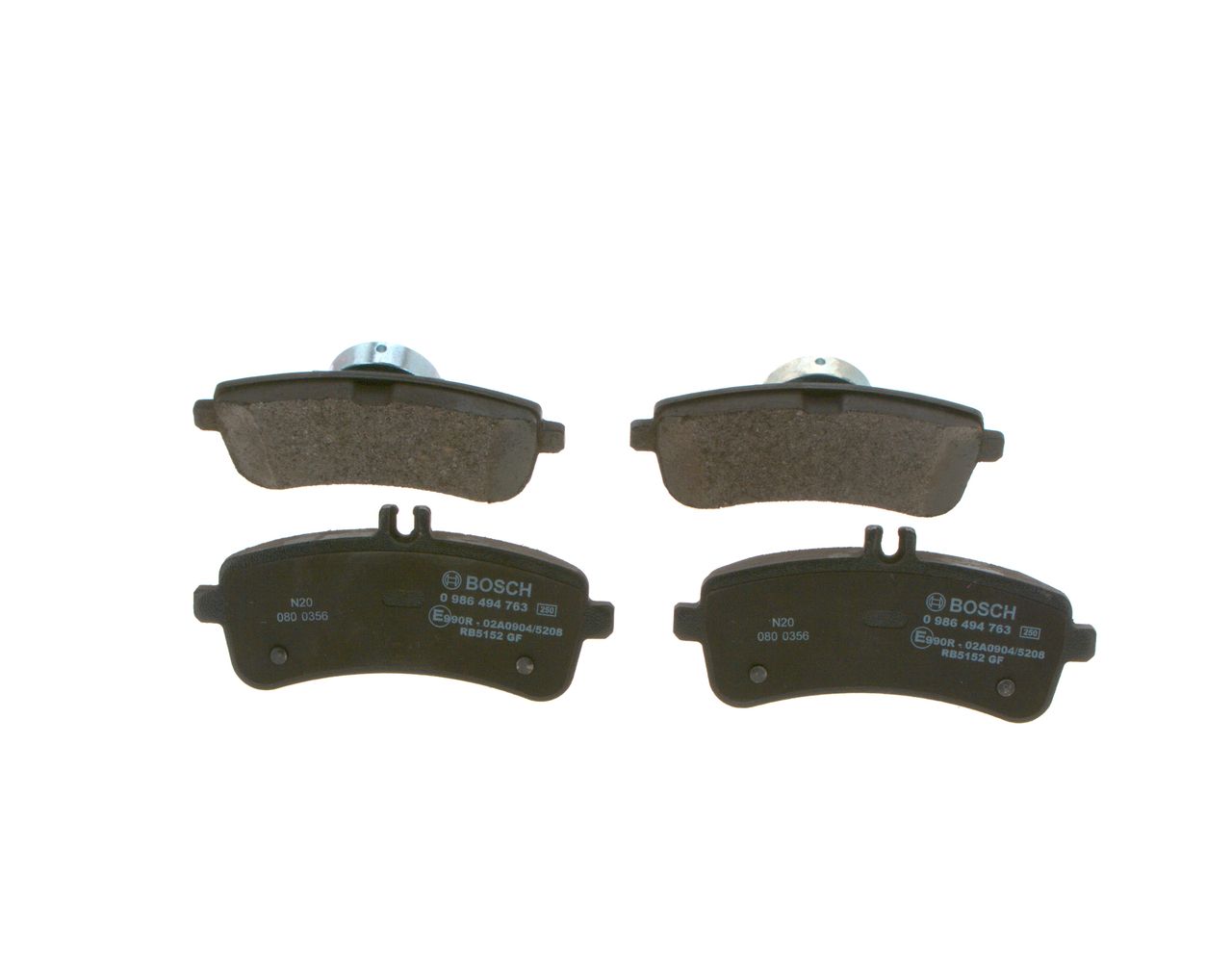 BOSCH 0 986 494 763 - Bremsbelagsatz, Scheibenbremse
