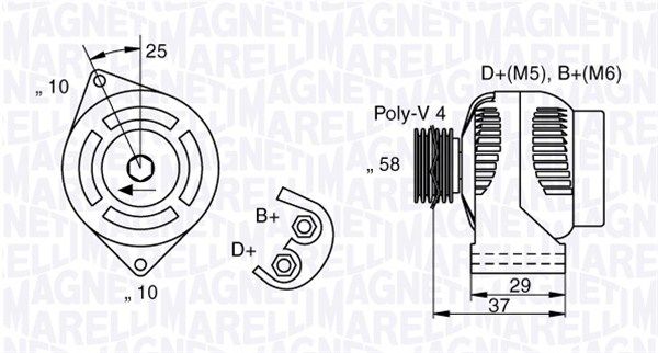 MAGNETI MARELLI 063341658010 - Generator