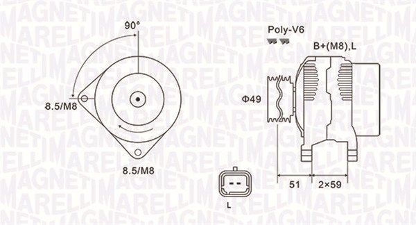 MAGNETI MARELLI 063731881010 - Generator