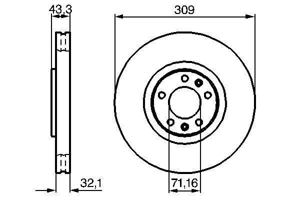 BOSCH 0 986 479 027 - Bremsscheibe