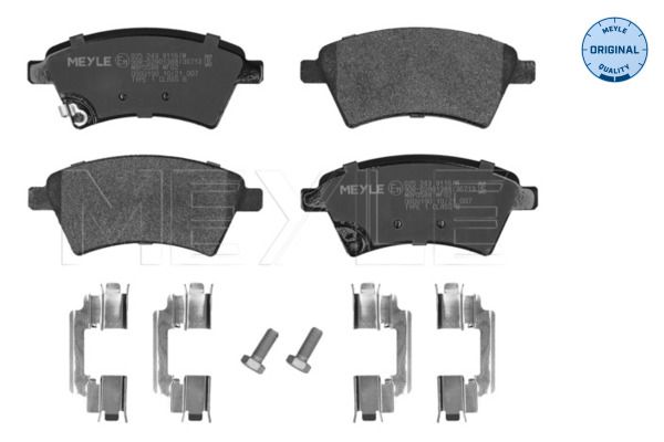 MEYLE 025 243 9116/W - Bremsbelagsatz, Scheibenbremse