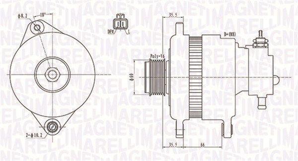 MAGNETI MARELLI 063731899010 - Generator