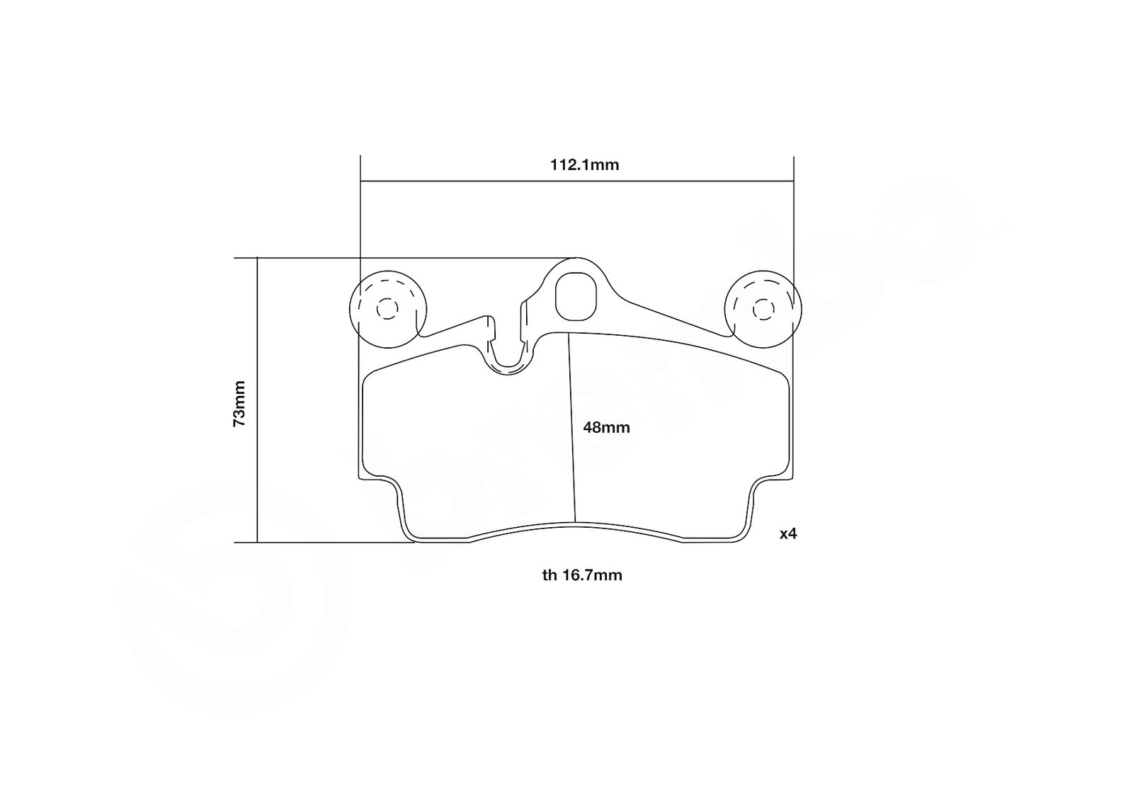 BREMBO 07.B315.16 - Hochleistungs-Bremsbelagsatz