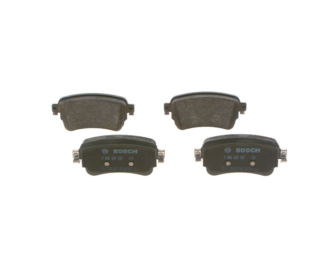 BOSCH 0 986 424 437 - Bremsbelagsatz, Scheibenbremse