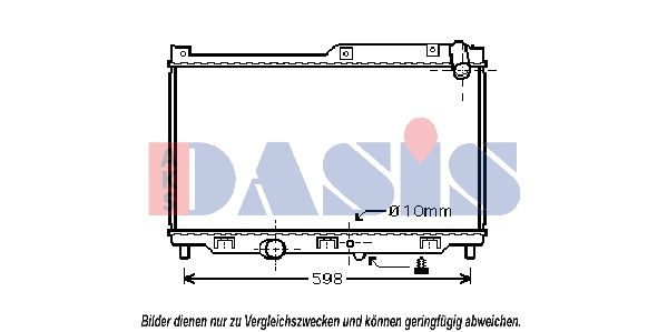 AKS DASIS 110048N - Kühler, Motorkühlung