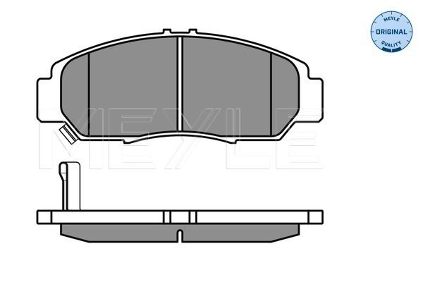 MEYLE 025 237 2916/W - Bremsbelagsatz, Scheibenbremse