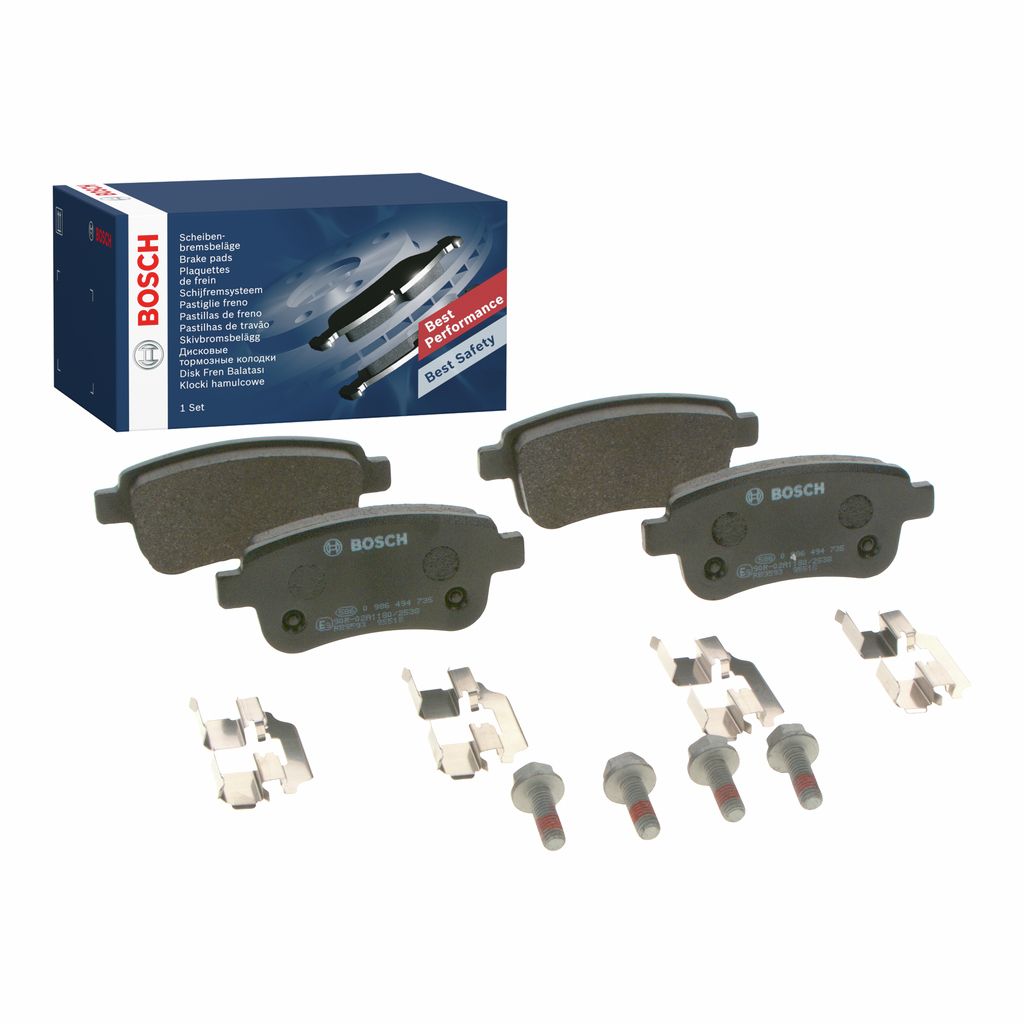 BOSCH 0 986 494 735 - Bremsbelagsatz, Scheibenbremse