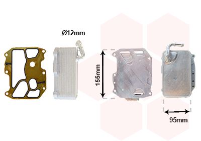 VAN WEZEL 03012713 - Ölkühler, Motoröl