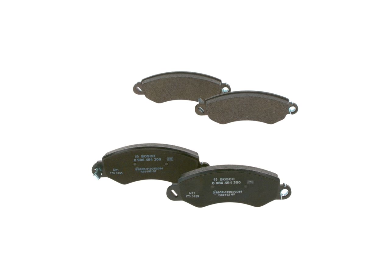 BOSCH 0 986 494 300 - Bremsbelagsatz, Scheibenbremse