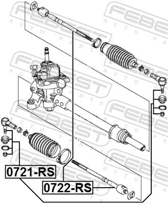 FEBEST 0721-RS - Spurstangenkopf