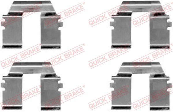 QUICK BRAKE 109-1232 - Zubehörsatz, Scheibenbremsbelag
