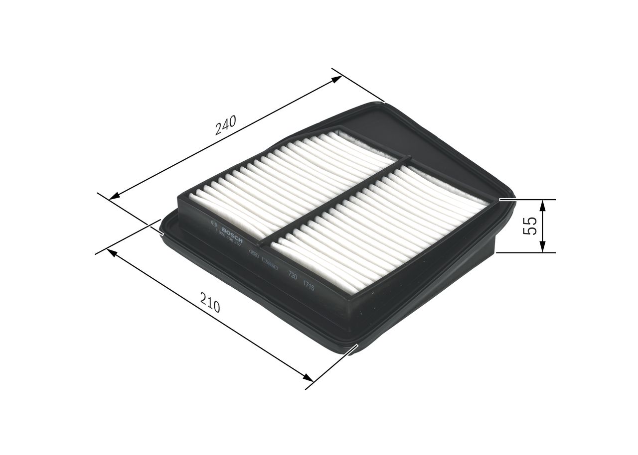 BOSCH F 026 400 357 - Luftfilter