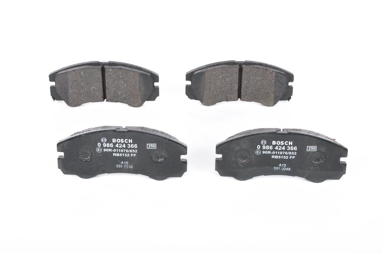 BOSCH 0 986 424 366 - Bremsbelagsatz, Scheibenbremse