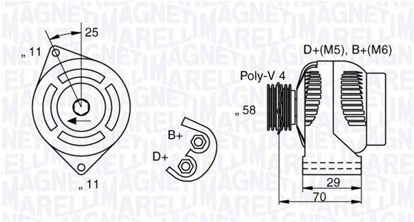 MAGNETI MARELLI 063341896010 - Generator