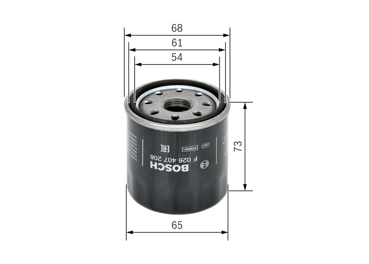BOSCH F 026 407 208 - Ölfilter