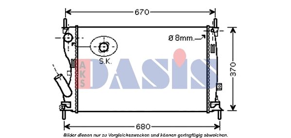 AKS DASIS 090106N - Kühler, Motorkühlung