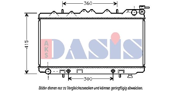 AKS DASIS 070180N - Kühler, Motorkühlung