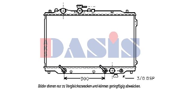 AKS DASIS 110022N - Kühler, Motorkühlung