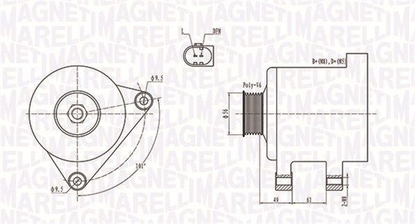 MAGNETI MARELLI 063731782010 - Generator